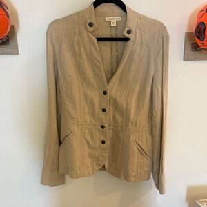 Coldwater Creek 100% linen Women's Jacket